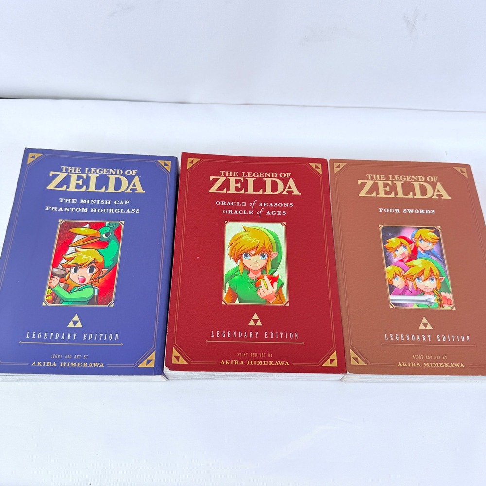 Legend of Zelda Legendary Edition Manga Set 3 Volumes Akira Himekawa Viz Media